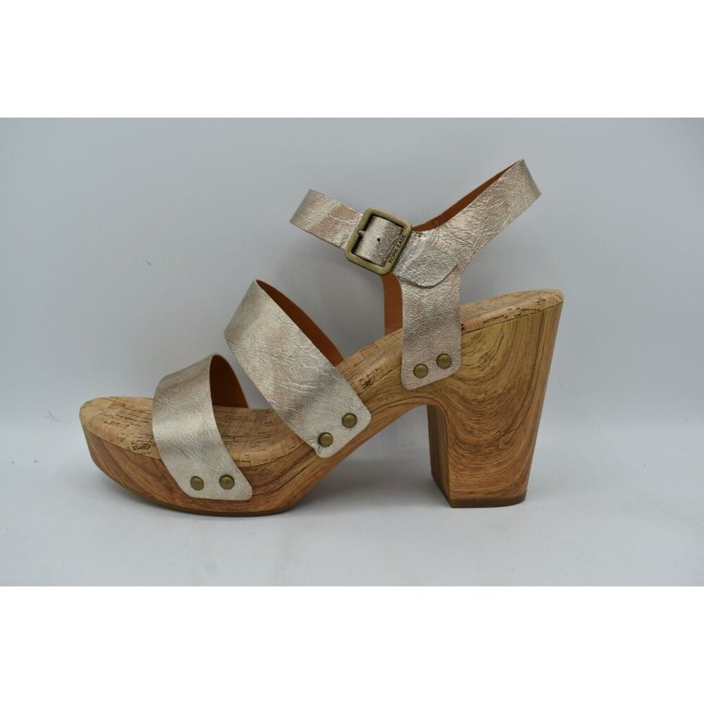 Kork Ease Womens Size 11 Della Sling Back Light‎ Metallic Gold Platform Sandals - Picture 7 of 9